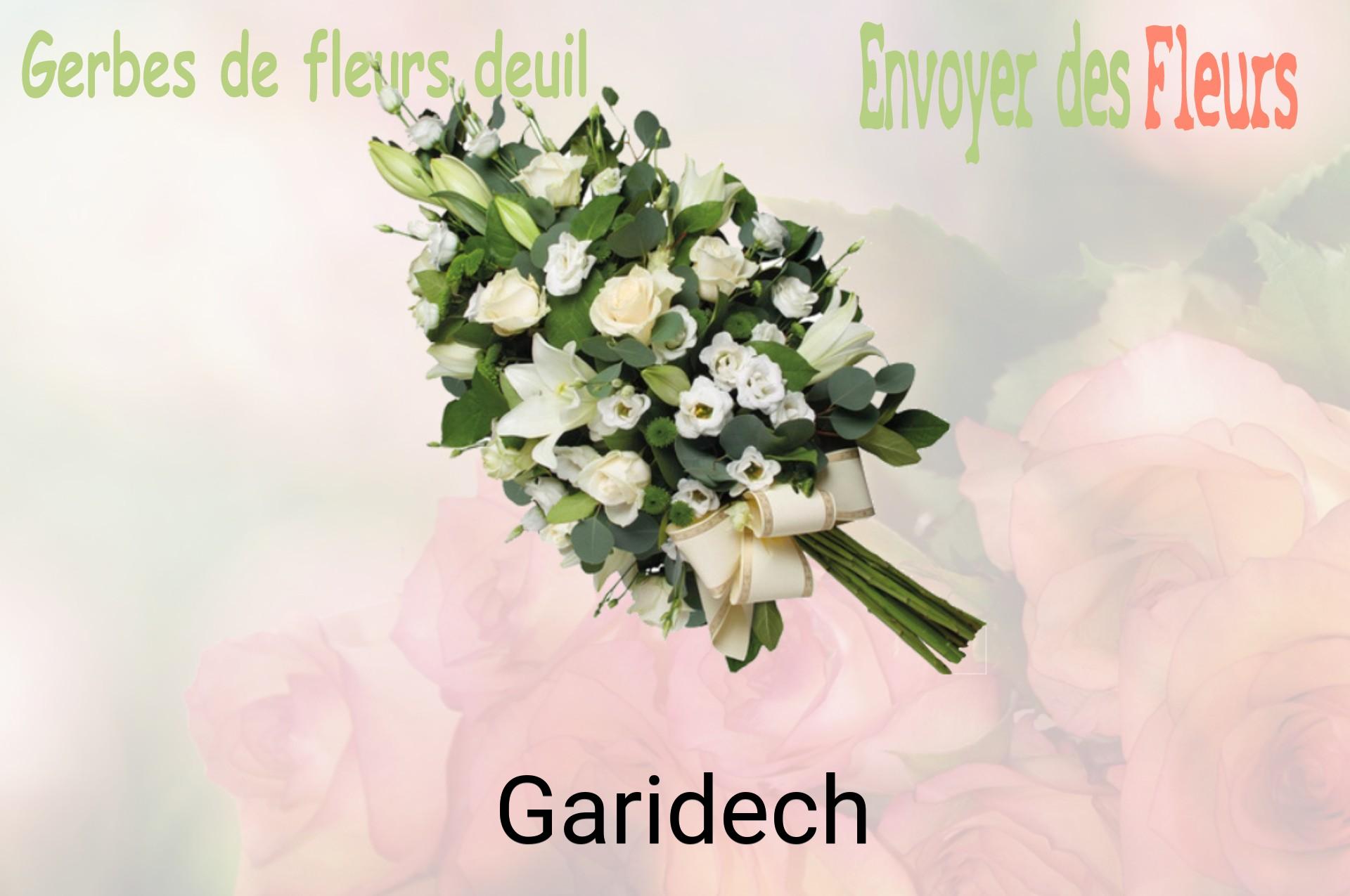 Gerbe de fleurs de deuil livrée à Garidech